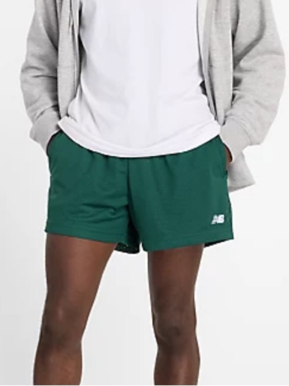 New Balance Forest Green Mesh Running Shorts sz small